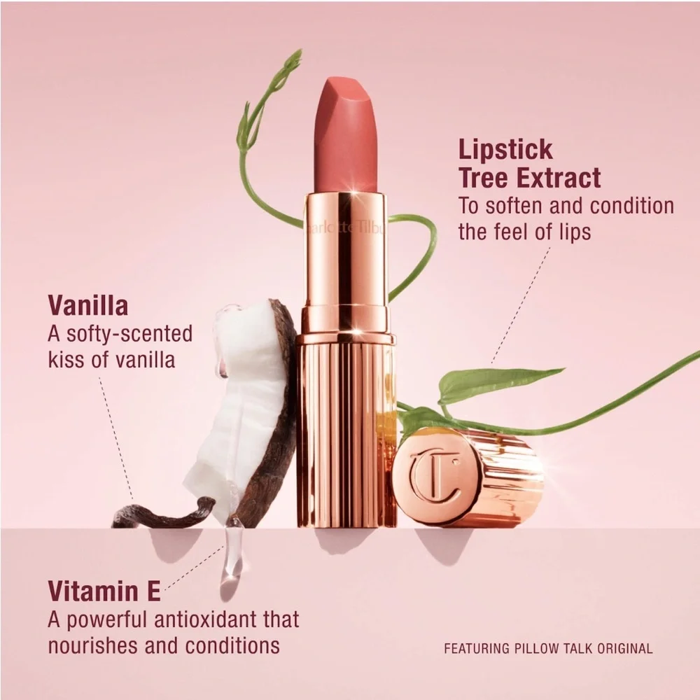 4/$30 Bundle💫Charlotte Tilbury Matte Revolution Lipstick Pillow Talk Medium Mini